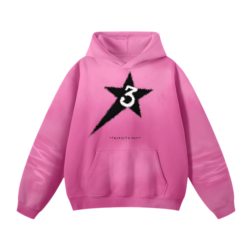 PINK DISTANT STAR HOODIE